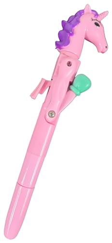 Einkaufszauber Kugelschreiber Einhorn Rosa - das Einhorn kann boxen von Einkaufszauber