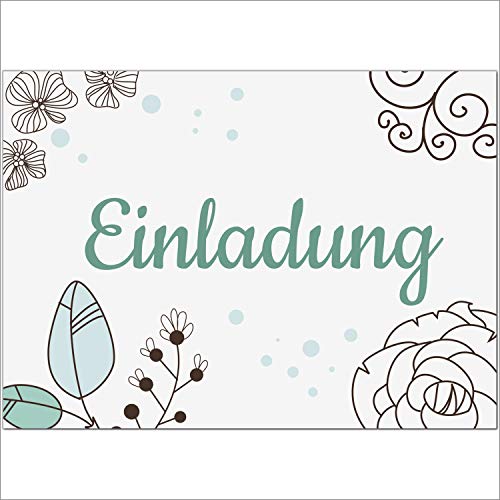 12 x Einladungskarten und 12 Umschläge im Set für jeden Anlass/Vintage modern/Einladung Geburtstag/Party/Einweihung/Feier/Geburtstagseinladungen Din A6 12 x Einladungskarten und 12 Umschläge im Set für jeden Anlass/Vintage modern/Einladung Geburtstag/Party/Einweihung/Feier/Geburtstagseinladungen Din A6 von Einladungskarten Manufaktur Hamburg