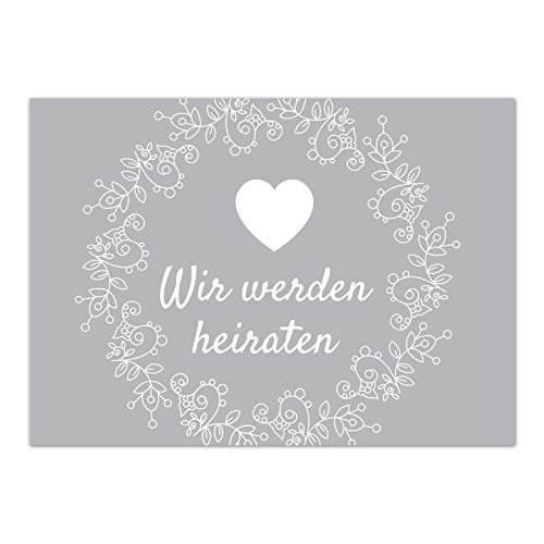 15 x Save the Date Karten mit Umschlag/Wir werden heiraten Vintage dezent grau/Hochzeit/Liebe/Heirat/Einladung 15 x Save the Date Karten mit Umschlag/Wir werden heiraten Vintage dezent grau/Hochzeit/Liebe/Heirat/Einladung von Einladungskarten Manufaktur Hamburg