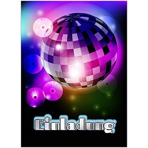 16 Einladungskarten zum Kindergeburtstag Motiv: Disko Tanzen Party - Einladungen für Kinder zum Geburtstag im Set 16 Einladungskarten zum Kindergeburtstag Motiv: Disko Tanzen Party - Einladungen für Kinder zum Geburtstag im Set von Einladungskarten Manufaktur Hamburg
