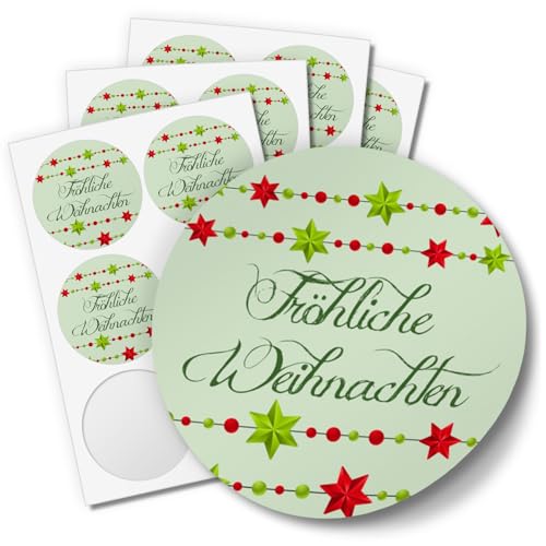 48 Weihnachtsaufkleber Fröhliche Weihnachten 3 - für Geschenke zu Weihnachten - Sticker Aufkleber Etiketten Geschenkaufkleber Verpacken, rund 48 Weihnachtsaufkleber Fröhliche Weihnachten 3 - für Geschenke zu Weihnachten - Sticker Aufkleber Etiketten Geschenkaufkleber Verpacken, rund von Einladungskarten Manufaktur Hamburg