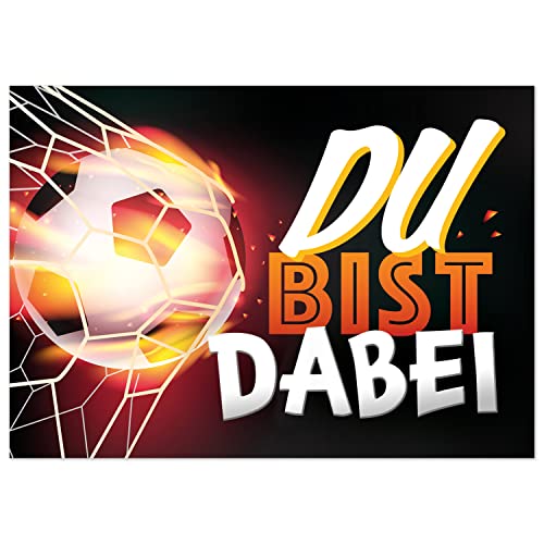 8 Einladungskarten Kindergeburtstag mit Umschlägen, Ball in Flammen, Karte Geburtstag Einladung zum Ausfüllen 8 Einladungskarten Kindergeburtstag mit Umschlägen, Ball in Flammen, Karte Geburtstag Einladung zum Ausfüllen von Einladungskarten Manufaktur Hamburg