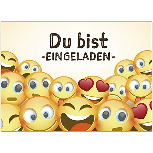 8 Einladungskarten Kindergeburtstag mit Umschlägen, Lustige Gesichter, Karte Geburtstag Einladung zum Ausfüllen 8 Einladungskarten Kindergeburtstag mit Umschlägen, Lustige Gesichter, Karte Geburtstag Einladung zum Ausfüllen von Einladungskarten Manufaktur Hamburg