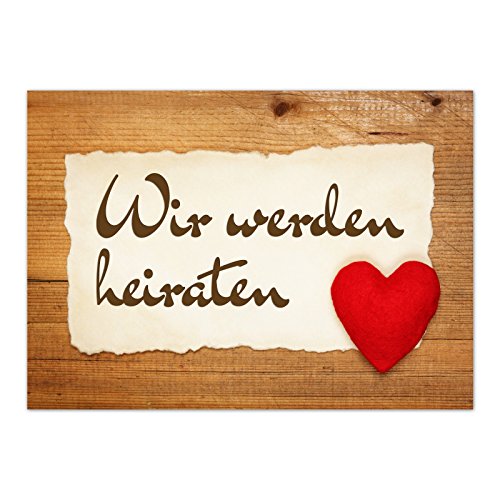 Einladungskarten Manufaktur Hamburg 10 x Save the Date Karten mit Umschlag/Wir werden heiraten - rustikal/Hochzeit/Liebe/Heirat/Einladung Einladungskarten Manufaktur Hamburg 10 x Save the Date Karten mit Umschlag/Wir werden heiraten - rustikal/Hochzeit/Liebe/Heirat/Einladung von Einladungskarten Manufaktur Hamburg