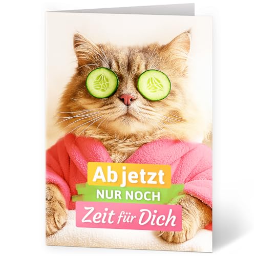 Einladungskarten Manufaktur Hamburg XXL Ruhestandskarte A4 mit Umschlag – Lustige Katze zur Rente – Abschiedskarte Zeit für Dich – Premium Grußkarte Einladungskarten Manufaktur Hamburg XXL Ruhestandskarte A4 mit Umschlag – Lustige Katze zur Rente – Abschiedskarte Zeit für Dich – Premium Grußkarte von Einladungskarten Manufaktur Hamburg