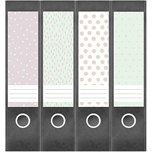 Ordneretiketten breit selbstklebend – 4 Etiketten für Aktenordner | Design Ordnerrücken Ordner Aufkleber beschriftbar, ca. 19 × 6 cm - Deko Muster Mix Pastell - Made in Germany Ordneretiketten breit selbstklebend – 4 Etiketten für Aktenordner | Design Ordnerrücken Ordner Aufkleber beschriftbar, ca. 19 × 6 cm - Deko Muster Mix Pastell - Made in Germany von Einladungskarten Manufaktur Hamburg