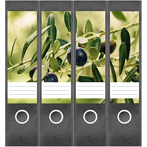 Etiketten für Ordner | Oliven Baum | 4 breite Aufkleber für Ordnerrücken | Selbstklebende Design Ordneretiketten Rückenschilder Etiketten für Ordner | Oliven Baum | 4 breite Aufkleber für Ordnerrücken | Selbstklebende Design Ordneretiketten Rückenschilder von Einladungskarten Manufaktur Hamburg