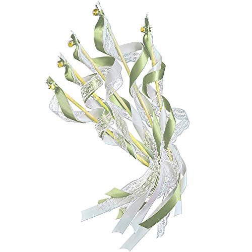 EinsSein 20x Wedding Wands Romantic grün | perfekt für Spalier Hochzeit Stäbe | Standesamt Überraschung | Auszug Kirche und Standesamt | Glücksstäbe mit Glöckchen | mit Seifenblasen kombinieren EinsSein 20x Wedding Wands Romantic grün | perfekt für Spalier Hochzeit Stäbe | Standesamt Überraschung | Auszug Kirche und Standesamt | Glücksstäbe mit Glöckchen | mit Seifenblasen kombinieren von EinsSein