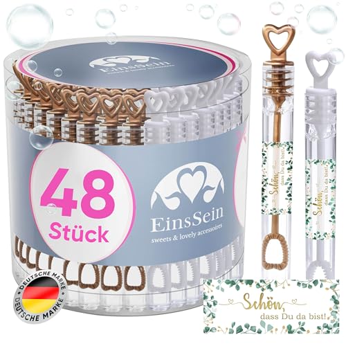 EinsSein Seifenblasen Hochzeit mit Aufkleber Herzgläschen Set Bronze-Gold - Weiss | Gastgeschenke für die goldene Hochzeit Taufe Geburtstag Valentinstag Verlobung Party| Hochzeitsseifenblasen mit EinsSein Seifenblasen Hochzeit mit Aufkleber Herzgläschen Set Bronze-Gold - Weiss | Gastgeschenke für die goldene Hochzeit Taufe Geburtstag Valentinstag Verlobung Party| Hochzeitsseifenblasen mit von EinsSein
