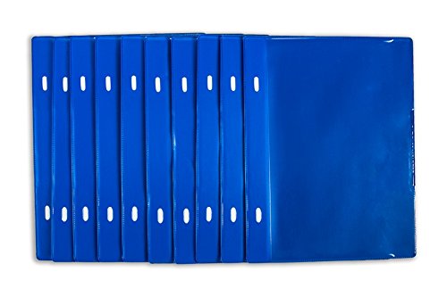 Einstecktaschen, Magnetische Klarsichttasche, DIN A5, Blau (20-er Pack) von Einstecktaschen
