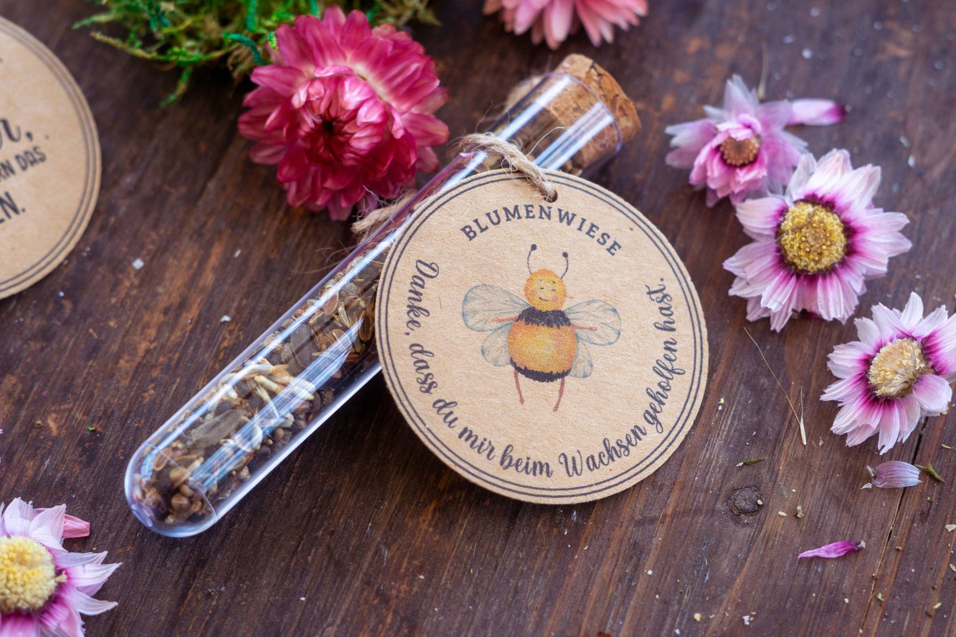 Reagenzglas, Geschenk Erzieher, Mitbringsel, Blumensamen, Statt Blumen, Nachhaltig, Hebamme Reagenzglas, Geschenk Erzieher, Mitbringsel, Blumensamen, Statt Blumen, Nachhaltig, Hebamme von EinzelstueckimGlueck