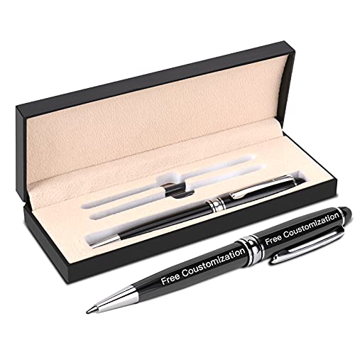 EinzigGeschenk Kugelschreiber Personalisiert Set mit Gravur | Geschenk für Lehrer, Abschluss, Muttertag, Vatertag oder Mitarbeiter | 6 verschiedene Premium Kugelschreiber Set zur Auswahl (Stil 4) von EinzigGeschenk