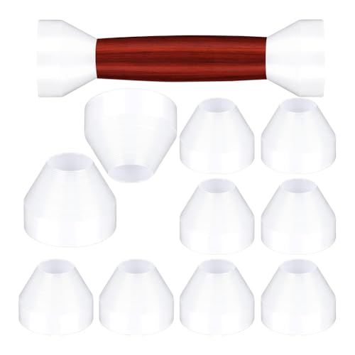 Eioeeklop 10 Stück Stiftbuchsen, Isolierende Stiftbuchsen Aus Kunststoff, 0,23/6 mm Antihaft-Buchse für CA-Finishing-Stiftdrehen - von Eioeeklop