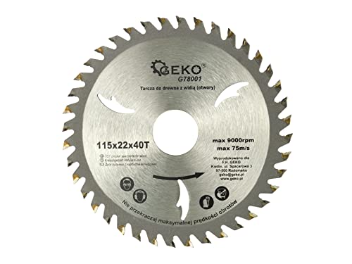 115x22,2 mm Sägeblatt, Kreissägeblatt für Holz mit 40 gekippten TCT-Zähnen 115x22,2 mm Sägeblatt, Kreissägeblatt für Holz mit 40 gekippten TCT-Zähnen von Eisenwolf