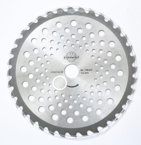 230x25,4 mm Schneideblatt für Kreissägen, Motorsensen oder Freischneider mit 36 scharfkantigen TCT-Zähnen 230x25,4 mm Schneideblatt für Kreissägen, Motorsensen oder Freischneider mit 36 scharfkantigen TCT-Zähnen von Eisenwolf