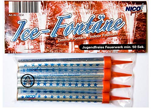 Eisfontäne/Zaubersterne Brenndauer 50 Sekunden (4 Stück) von Eisfontäne
