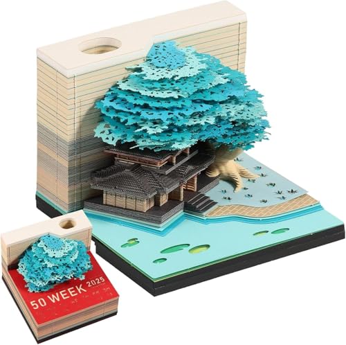3D Kalender 2025 mit LED Licht 8.5×8.5×7cm 3D Notizblock Kalender 2025 mit Stifthalter 3D Baumhaus 3D Kalender 2025 Abreißen Geschenk für Weihnachten Thanksgiving Jubiläum Valentinstag 3D Kalender 2025 mit LED Licht 8.5×8.5×7cm 3D Notizblock Kalender 2025 mit Stifthalter 3D Baumhaus 3D Kalender 2025 Abreißen Geschenk für Weihnachten Thanksgiving Jubiläum Valentinstag von Eivdru