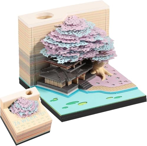 Eivdru 3D Kalender 2025 mit LED Licht 8.5×8.5×7cm 3D Notizblock Kalender 2025 mit Stifthalter 3D Baumhaus 3D Kalender 2025 Abreißen Geschenk für Weihnachten Thanksgiving Jubiläum Valentinstag Eivdru 3D Kalender 2025 mit LED Licht 8.5×8.5×7cm 3D Notizblock Kalender 2025 mit Stifthalter 3D Baumhaus 3D Kalender 2025 Abreißen Geschenk für Weihnachten Thanksgiving Jubiläum Valentinstag von Eivdru