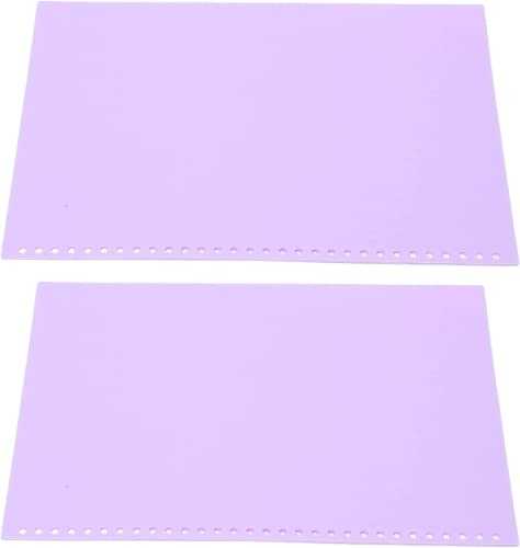 Eivdru Laubschutz, PP-Kunststoff, A4, matt, leicht zu reinigen, 30 Löcher, durchscheinend, für Bericht, für Studio und Büro (Violett) von Eivdru