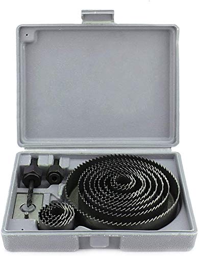 16 Stücke Lochsäge Set, 19-127 mm Lochsäge Cutter Set Lochkreissäge Set Loch Sägen Set Lochsägen Bohrkronen Kreissäge Set Bimetall Lochsäge Set mit Verstärkungsplatte und Inbusschlüssel 16 Stücke Lochsäge Set, 19-127 mm Lochsäge Cutter Set Lochkreissäge Set Loch Sägen Set Lochsägen Bohrkronen Kreissäge Set Bimetall Lochsäge Set mit Verstärkungsplatte und Inbusschlüssel von Ejoyous