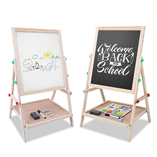 2 In 1 Kindertafel Magnetisch, Kinder Maltafel Standtafel Mit Kreide und Magnet, Höhenverstellbare Whiteboard Zeichenbrett, Doppelseitiges Vertikales Staffelei, Für Kinder Kreative ab 3 Jahre 2 In 1 Kindertafel Magnetisch, Kinder Maltafel Standtafel Mit Kreide und Magnet, Höhenverstellbare Whiteboard Zeichenbrett, Doppelseitiges Vertikales Staffelei, Für Kinder Kreative ab 3 Jahre von Ejoyous