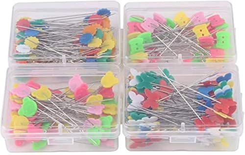 300pcs Stecknadeln mit Kopf, Head Pins Kopfnadeln Nadeln Schneidern Pins Glaskopfnadeln für Schneiderei Näharbeiten Basteln Säumen Schneidern Dekoratio 2 Zoll (Typ 1#) von Ejoyous