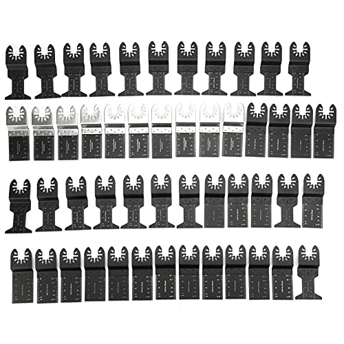 50 Stück Oszillierende Werkzeuge Oszillierende Sägeblätter, Professionelles Universal Holz/Metall/Kunststoff Multitool, Sägeblätter Multifunktionswerkzeug Zubehör Kit für von Ejoyous