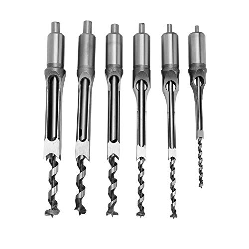 6 Stück Quadratloch-Bohrer, Quadratloch-Säge-Bohrer-Set Holzbohrer für quadratische Löcher DIY Holzbearbeitung Werkzeug Spiralbohrer Kits 6,4mm / 8mm / 9,5mm / 12,7mm / 14mm / 16mm 6 Stück Quadratloch-Bohrer, Quadratloch-Säge-Bohrer-Set Holzbohrer für quadratische Löcher DIY Holzbearbeitung Werkzeug Spiralbohrer Kits 6,4mm / 8mm / 9,5mm / 12,7mm / 14mm / 16mm von Ejoyous