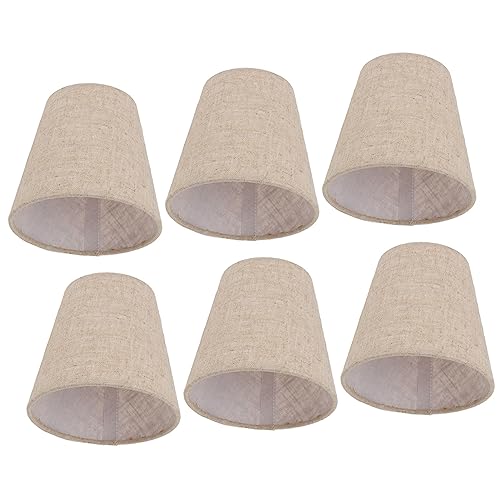 6 Stück kleine Lampenschirme, Trommel-Lampenschirm Stoff Ersatzschirm für Kerze Kristall Kronleuchter Candle Light Wand Licht Tischleuchte E14 6 Stück kleine Lampenschirme, Trommel-Lampenschirm Stoff Ersatzschirm für Kerze Kristall Kronleuchter Candle Light Wand Licht Tischleuchte E14 von Ejoyous