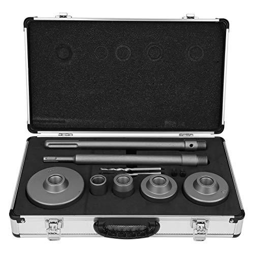 Beton Bohrkrone Set 9 Stück, Kernbohrer Steckdosenbohrer Hohl-Bohrkrone 30mm 40mm 65mm 80mm 100mm Dosenbohrer Mauerwerk mit SDS-Plus Verlängerung Adapter, für Bohrhammer Hammerschlagfest Beton Bohrkrone Set 9 Stück, Kernbohrer Steckdosenbohrer Hohl-Bohrkrone 30mm 40mm 65mm 80mm 100mm Dosenbohrer Mauerwerk mit SDS-Plus Verlängerung Adapter, für Bohrhammer Hammerschlagfest von Ejoyous