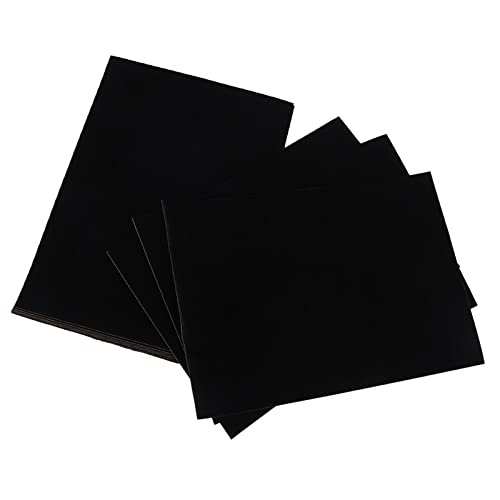 Ejoyous 10er Set Selbstklebende Schwarze Schmuckschatulle Lint Futter Klebrige Samtstoff, Ideal für Handwerksdekoration Schneidbar Schützt Schmuck 29,5 x 21 cm von Ejoyous