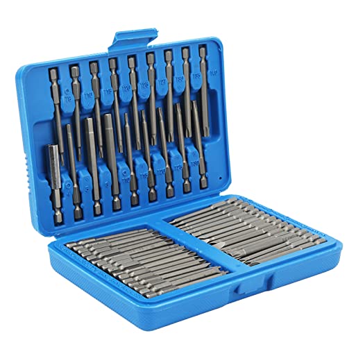 Ejoyous 50-teiliges Extra Langes Sicherheits-Bit-Set, Torx lang Schraubendreher Bit Set Magnetisch Sternenkopf Vierkant, Flach, Sechskant, Keilwellenverzahnung, Torq-Bits Ejoyous 50-teiliges Extra Langes Sicherheits-Bit-Set, Torx lang Schraubendreher Bit Set Magnetisch Sternenkopf Vierkant, Flach, Sechskant, Keilwellenverzahnung, Torq-Bits von Ejoyous