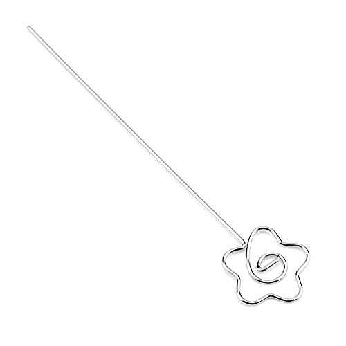 Ejoyous 50pcs DIY -Metall -Memo Cliphalter, Papierkartencliphalter mit Niedlicher Form. Ideale Tischdekorationen für Hochzeitsfeier, Jubiläen, Bankette, Restaurants, Zuhause und Büro (Blüten) von Ejoyous