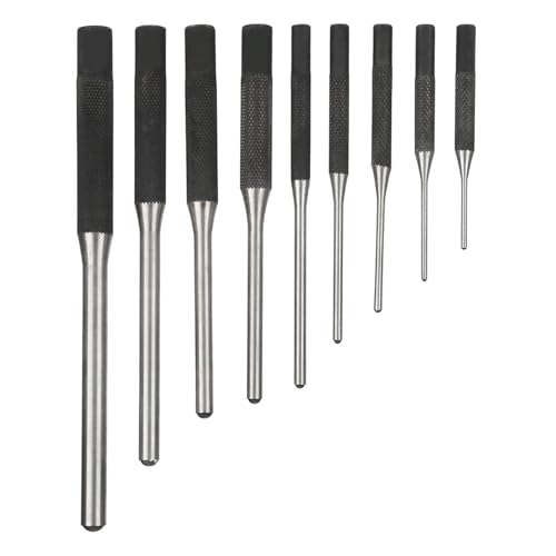 Ejoyous 9-teiliger Rollstift-Punsch-Set, Premium-Qualitätsmaterial, Vielseitige Anwendungen, Breite Größenpalette, Präzisionsbearbeitung, Rollstift-Loch-Set, Rollstift-Stempel, Rollstift-Stempel von Ejoyous