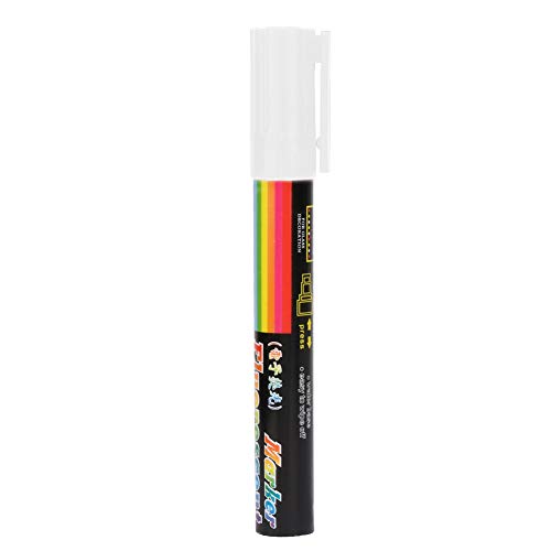 Ejoyous Bee Queen Marker Pen, Wasser Basiert, Leicht Abzuwischen, Zur Markierung der Neuen Bienen Königin, Starke Abdeckung und Satte Farbe, Langlebig und Lange Lebensdauer (WHITE) von Ejoyous
