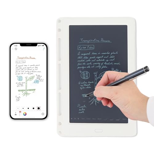Ejoyous Digitales Notizbuch mit Stift, Elektronisches Notizblock Bluetooth Kabelloses Grafiktablett, für Lernen Arbeit Zeichnen, mit Papierbildschirm und Offline-Caching von Ejoyous