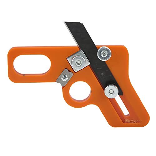Ejoyous Kantenanleimschneider für die Holzbearbeitung, Kantenanleimbogen-Trimmklingenmesser, Manueller Hobelschaber für Grate, Eckenhobel, Holzfasen- und Filetschaber (2 Verwendung) von Ejoyous