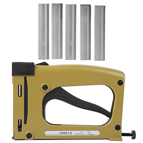 Ejoyous Manuelle Nagelpistole Handheld Brad Nailer Polsterer-Heftgerät mit Automatischer Nageljustierung für Möbelproduktion Innenausbau Holzkiste Ledersofa Stoff von Ejoyous
