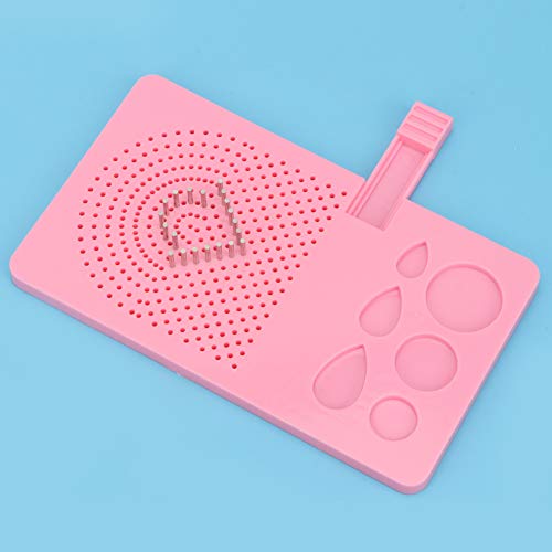 Ejoyous Quilling Tool Board, 20 Nadelplattenquilling Tool Quil Board mit Pins Aufbewahrungsbox, Craft Child Grid Guide Quilling Zum Erstellen von Papierstreifen, Derivatpapierwicklung (PINK) von Ejoyous