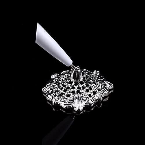 Ejoyous Weißer Federstift Bequemer Lagerung, Elegantes Design, Dekorativer Akzent mit Gold- oder Silberhalter, Vielseitiger Gebrauch für Hochzeit, Zeremonie, Empfang (Silberbasis) von Ejoyous