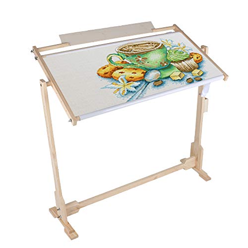 Kreuzstich Ständer, Stickrahmen Stickständer Einstellbar Bodenstände Stickerei Ständer Bodenkreuzstichhalter mit Bordüren, für Nähen Kreuzstich Heim Und Stickstudio 80cm Kreuzstich Ständer, Stickrahmen Stickständer Einstellbar Bodenstände Stickerei Ständer Bodenkreuzstichhalter mit Bordüren, für Nähen Kreuzstich Heim Und Stickstudio 80cm von Ejoyous