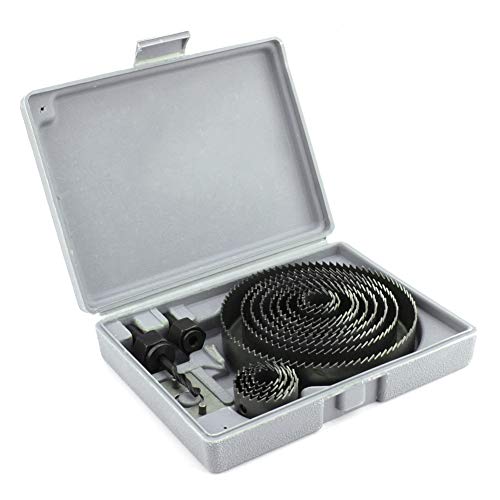Lochschneider Set, Lochschneidewerkzeuge Lochöffner und Haltbarkeit 16 Stück Lochsäge Bohrer Case Set für Holzbearbeitung Kernbohrer Lochöffner Lochschneider Set, Lochschneidewerkzeuge Lochöffner und Haltbarkeit 16 Stück Lochsäge Bohrer Case Set für Holzbearbeitung Kernbohrer Lochöffner von Cerlingwee