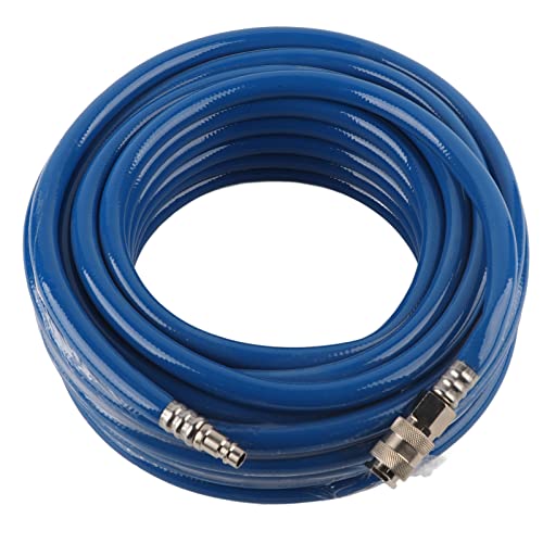 Luftleitungs-PVC-Schlauch, 50-Fuß-Luftkompressorschlauch Pneumatischer Luftschlauch Kompressor-Luftleitungsschlauch Flexibler pneumatischer PVC-Schlauch Luftschlauch mit schnellem 1/4 '-Anschluss Luftleitungs-PVC-Schlauch, 50-Fuß-Luftkompressorschlauch Pneumatischer Luftschlauch Kompressor-Luftleitungsschlauch Flexibler pneumatischer PVC-Schlauch Luftschlauch mit schnellem 1/4 '-Anschluss von Ejoyous