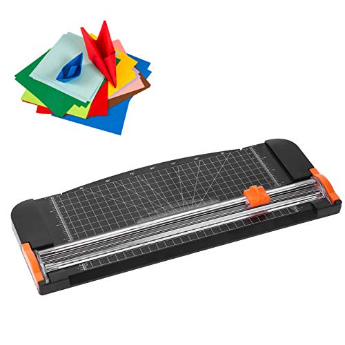 Präzise Schneidfähigkeit, Vielseitige Schneidkapazität Papierschneider, mit Automatischem Sicherheitsschutz und Seitenlineal für Gutscheine, Bastelpapier und Fotos Präzise Schneidfähigkeit, Vielseitige Schneidkapazität Papierschneider, mit Automatischem Sicherheitsschutz und Seitenlineal für Gutscheine, Bastelpapier und Fotos von Ejoyous