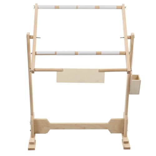 Stickrahmen Eckig, Kreuzstich Rahmen Holz Stickständer Verstellbare Stickerei Ständer mit 5 Höhenstufen und 360 Grad drehbar Kreuzstichrahmen Bodenständer 100cm 32CT Stickrahmen Eckig, Kreuzstich Rahmen Holz Stickständer Verstellbare Stickerei Ständer mit 5 Höhenstufen und 360 Grad drehbar Kreuzstichrahmen Bodenständer 100cm 32CT von Ejoyous