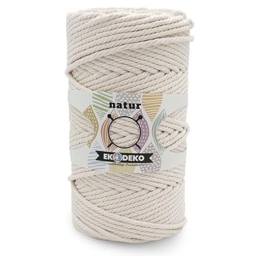 Makramee Garn Natur 3mmx600m Makramee Garn Natur 3mmx600m von Eko Deko UG