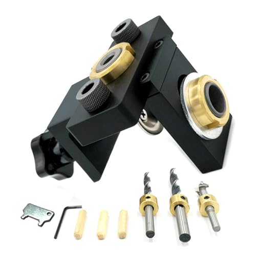 Eladcncmc 3-in-1 Positionierer, verstellbarer Dübel, 8/15 mm, Bohrer, Dübelschablone, Führung für Griffe, Ziehwerkzeuge Eladcncmc 3-in-1 Positionierer, verstellbarer Dübel, 8/15 mm, Bohrer, Dübelschablone, Führung für Griffe, Ziehwerkzeuge von Eladcncmc