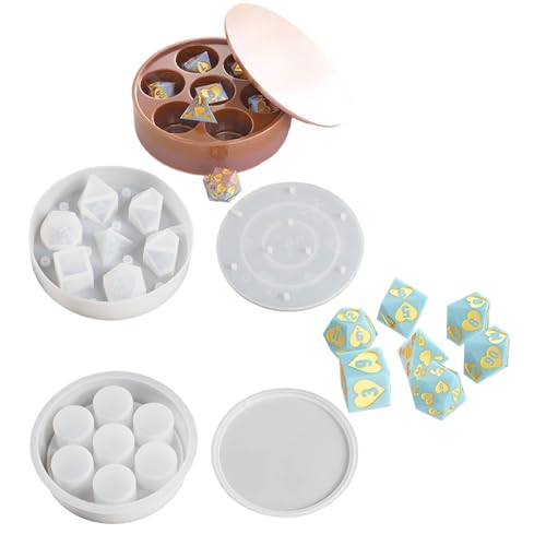 Tragbarer Würfelbehälter mit Deckel, praktische Aufbewahrungsbox, Epoxidharz, leicht zu reinigen, Silikon-Schmuckzubehör Tragbarer Würfelbehälter mit Deckel, praktische Aufbewahrungsbox, Epoxidharz, leicht zu reinigen, Silikon-Schmuckzubehör von Eladcncmc