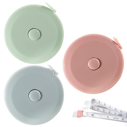 Elalove 3 Stück Maßband Set, Blau, Rosa, Grün, 150 cm × 1,2 cm, 3 Anzahl Elalove 3 Stück Maßband Set, Blau, Rosa, Grün, 150 cm × 1,2 cm, 3 Anzahl von Elalove