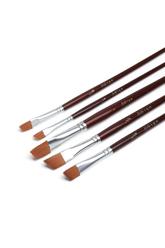 Elan Eckige Pinselset mit kurzem Griff, 8X Schräg Pinsel für Acrylfarben, Borstenpinsel, Künstlerpinsel Set, Acryl Pinselset, Malpinsel Acryl, Pinsel Acrylfarben, Angular Paintbrush Set Elan Eckige Pinselset mit kurzem Griff, 8X Schräg Pinsel für Acrylfarben, Borstenpinsel, Künstlerpinsel Set, Acryl Pinselset, Malpinsel Acryl, Pinsel Acrylfarben, Angular Paintbrush Set von Elan